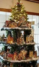 Hallmark Keepsake Ornaments Nostalgic Houses and Shops-lot of 16 1984-1998