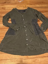 Gap Olive Drawstring Dress 10