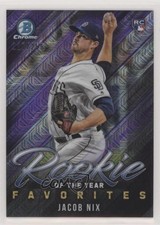2019 Bowman ROY Favorites Chrome Mega Box Purple Mojo Refractor Jacob Nix z6b