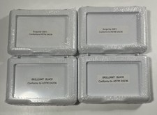 Lot of 4 Stamp Ink Pads Sealed Black Burgundy SB7 Made in USA