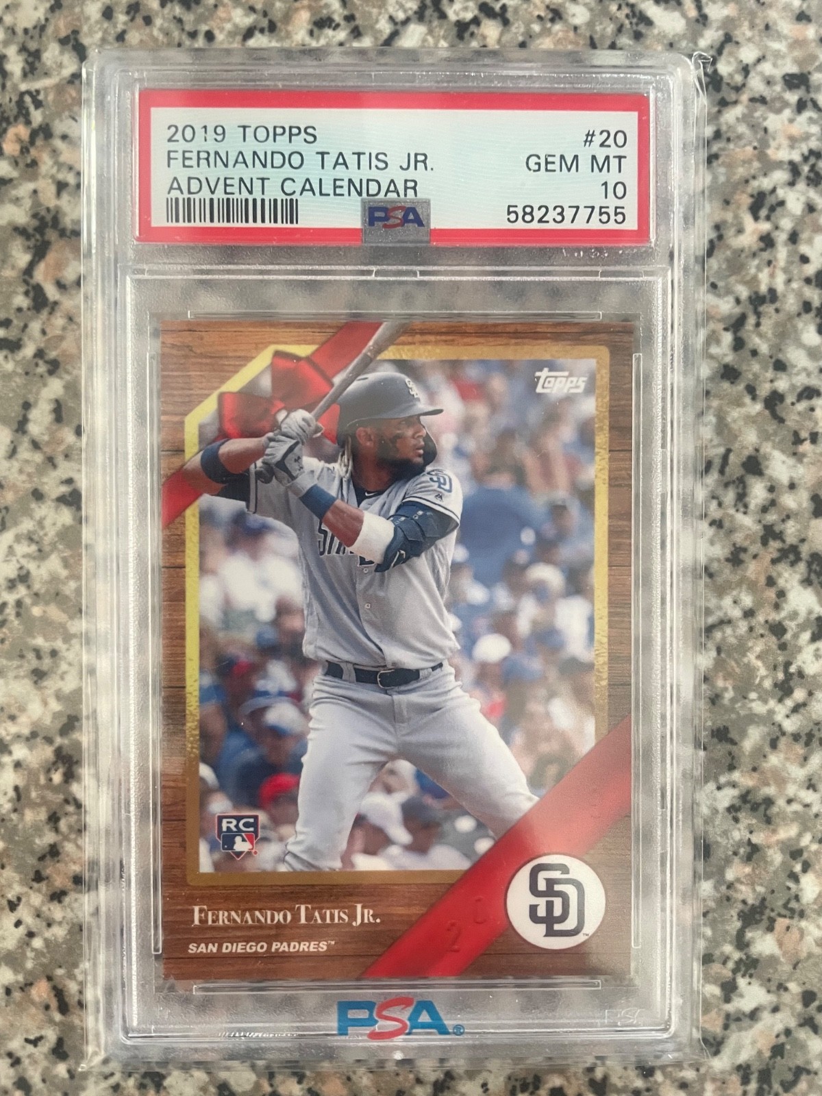 2019 TOPPS FERNANDO TATIS JR. ADVENT CALENDER RC PSA 10 view 1
