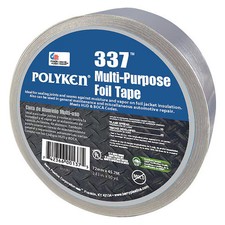 Polyken FoilTape,Aluminum,50-1/4ydL,2-7/8inW 337 Polyken 337 742366001375