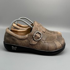 Alegria by PG Lite Khloe Drifted Women's 11.5 Brown Clogs Slip On Round Toe