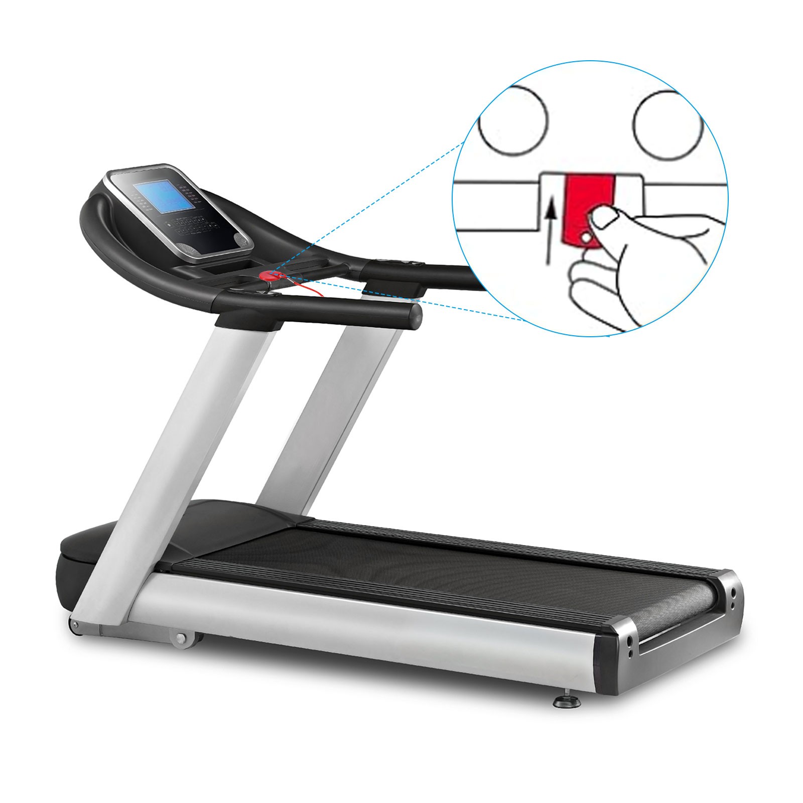 1.26" Universal Treadmill Magnet Safety Key with Black Clip Replacement Round