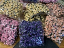 2304PCS MULBERRY PAPER ROSES/FLOWERS 4 colours / 1.5cm flowers - Job lot