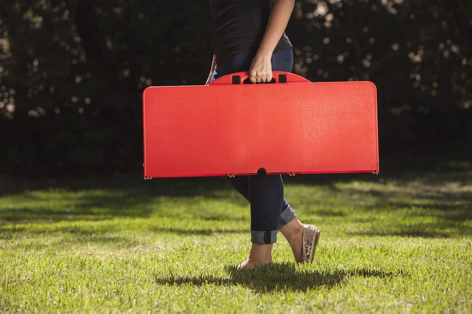 Mesa de picnic deportiva con impresión digital NFL Kansas City Chiefs, talla única, roja Foto 3 de 4