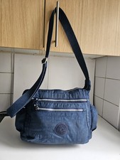 KIPLING DESIGNER WOMENS NAVY BLUE CROSSBODY SHOULDER SATCHEL TOTE HANDBAG