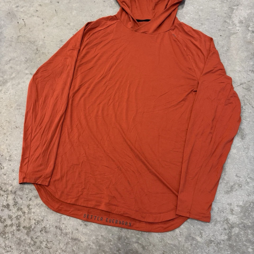 Sudadera con Capucha Lululemon Licencia para Entrenar Drysense Rendimiento Naranja Talla XL Foto 4 de 4