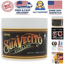 4 oz Firme Strong Hold Pomade: Medium Shine, Easy Wash, All Hair Types Approved