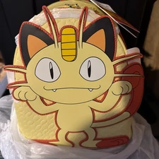 Loungefly Pokemon Meowth Cosplay Mini Backpack - NWT