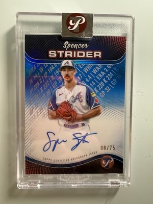 2024 Topps Pristine - Pristine Production Autographs Spencer Strider #/75 Braves