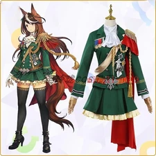 Pretty Derby Anime Symboli Rudolf Empero Race Day Outfit Suit Cosplay Costume 