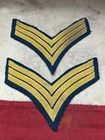Pair Of Civil War Union Cavalry Sergeant Chevrons – Yellow on Blue