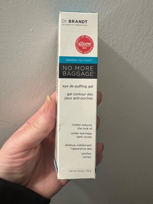 Dr. Brandt Needles No More Baggage Eye De-Puffing Gel, 0.5 oz/15g NEW IN BOX NIB