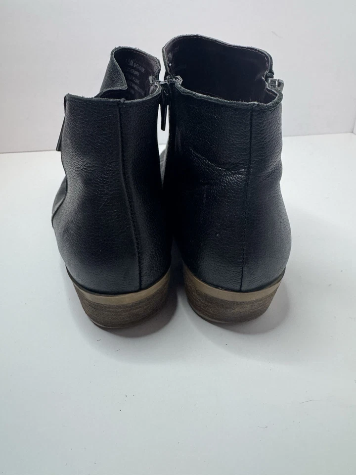 Botines Kensie Ghita de cuero negro con cremallera lateral talla 7:5M Foto 4 de 4