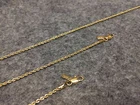 18K Gold Plated Rope Chain Necklace NEW 18" 20" 24" Long 1.5mm Variations
