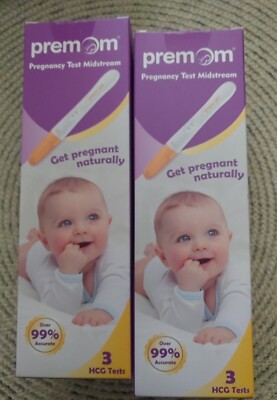 Premom /Pregnancy Test/ Midstream / 3 HCG Tests / 2 Pack 