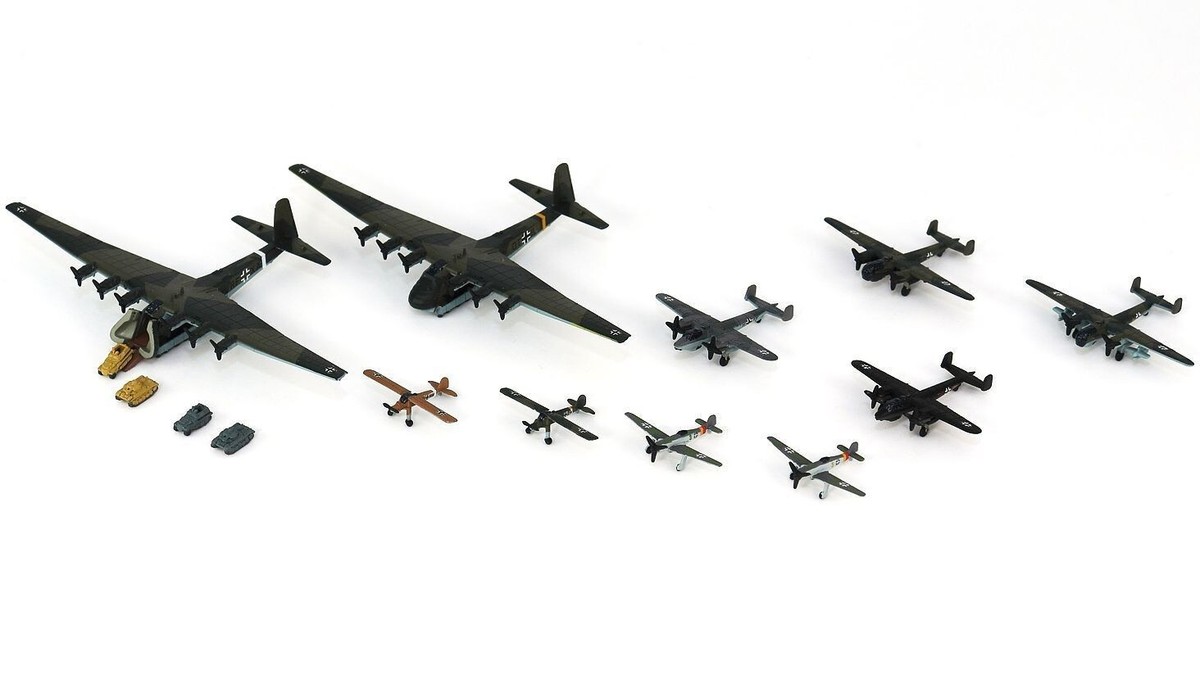 1/700 LUFTWAFFE AIRCRAFT 3 (Me323 Do217 Ta152 Fi156) Skywave