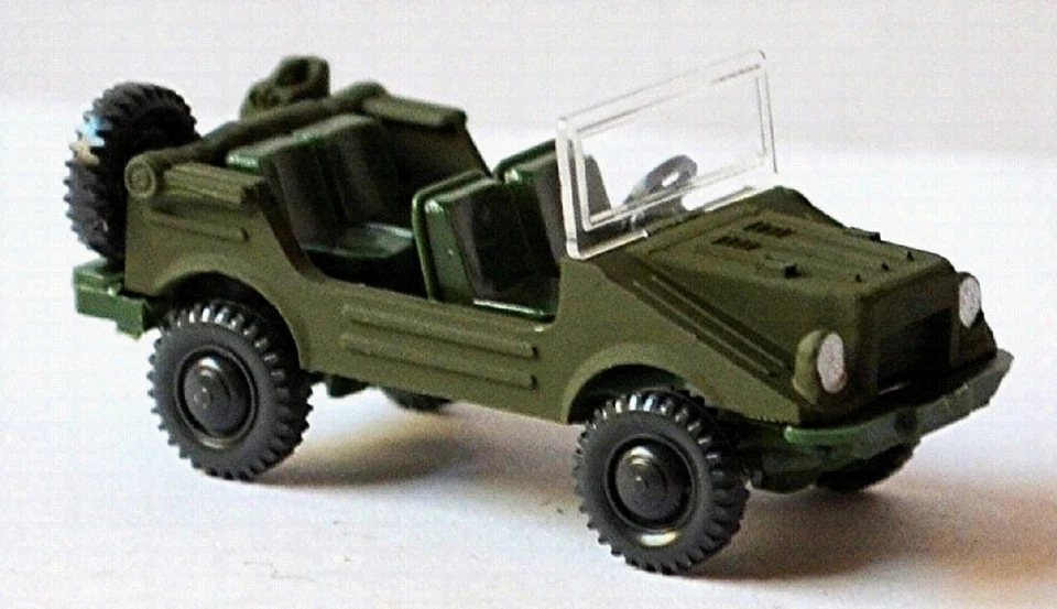 DKW Munga SUV F 91/4 Militare 1956-68 Esercito Tedesco 1:87 Wiking 696 11 - Immagine 2 di 2