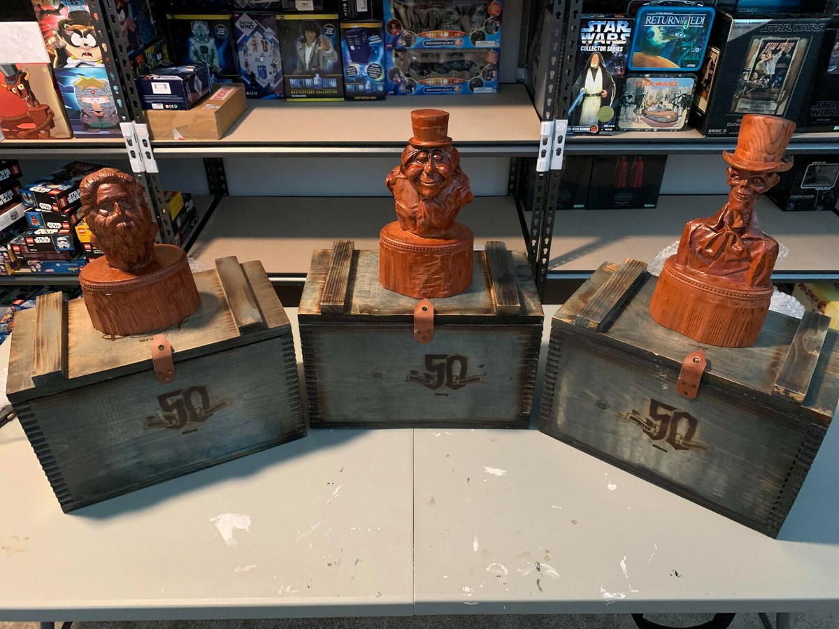 Disney Haunted Mansion 50th Anniversary Hitchhiking Ghosts Wood