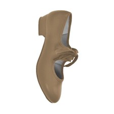 Starlite PU Patter Tap Shoes, Low Heel, Two-Tie Fastening