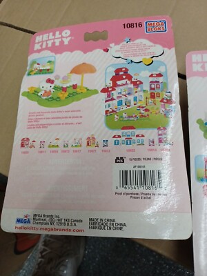 New Hello Kitty Mega Bloks Picnic Set 10816 10817 Pinic playground