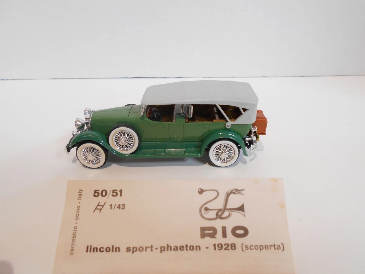 Lot De 3 Miniatures Rio SB 1/43 - Lincoln, Delahaye, Mercedes - Sans Boîte, Bon état