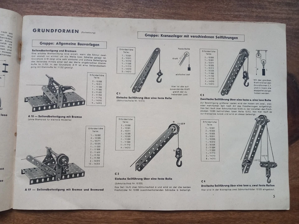 Märklin Metallbaukasten Nr. 14920 Groß - Vorlagenheft - - Bild 4 von 4