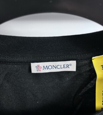 Moncler X Fragment Hiroshi Fujiwara Black Maglia T-shirt Size: XL