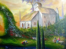 ORIGINAL PAINTING by Steven Graff "The Truck" 36"H x 48"W Gallery wrap styling