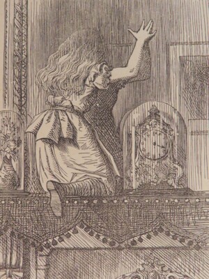 1891 Through the Looking-Glass Alice in Wonderland Tenniel ART