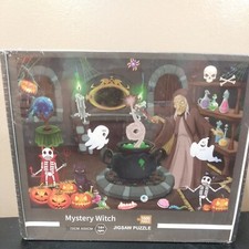 Mystery Witch 1000 Pc. Jigsaw Puzzle Halloween Ages 14 New Sealed