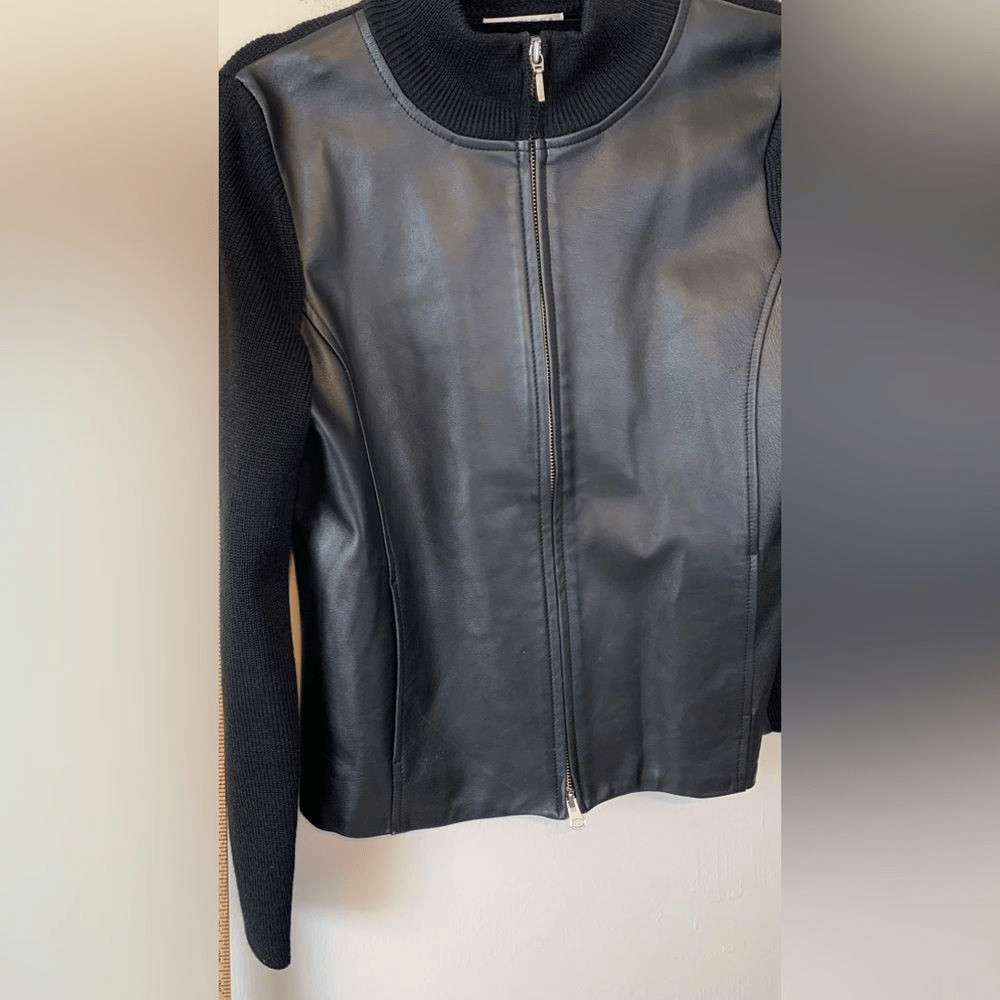 Pendleton leather/sweater jacket size S - image 5