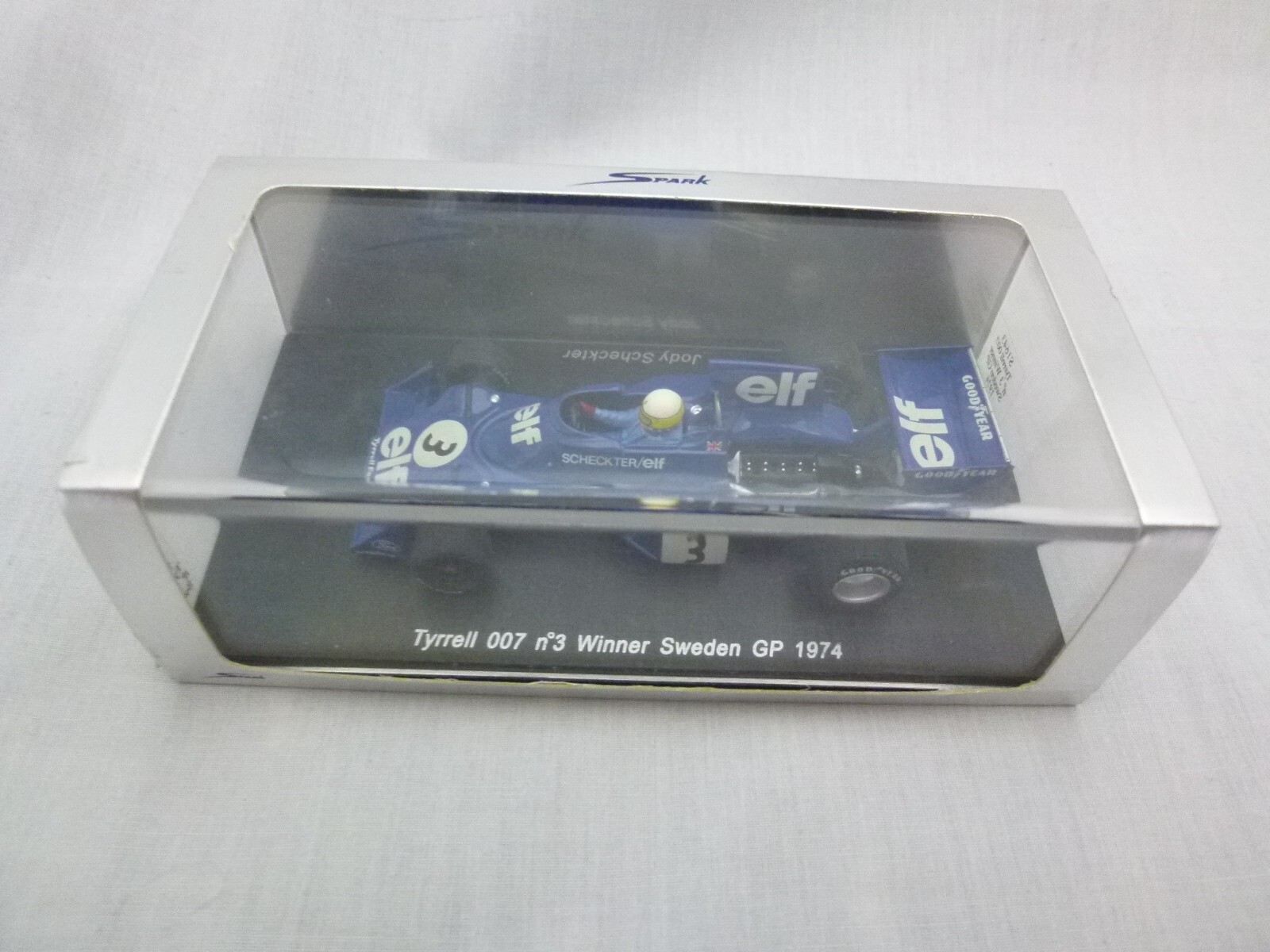 Spark 143 F1 Tyrrell 007 3 Jody Scheckter Winner Sweden GP 1974 S1643