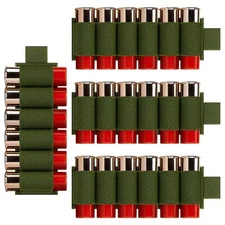 4 Packs 6 Rounds Shotgun Side Saddle Carrier 12/20 Gauge Shotgun Shell Holder