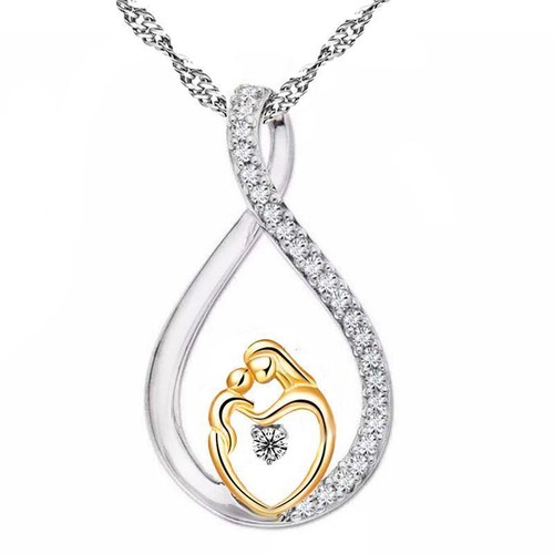 Mother and Child Necklace Mom Daughter 