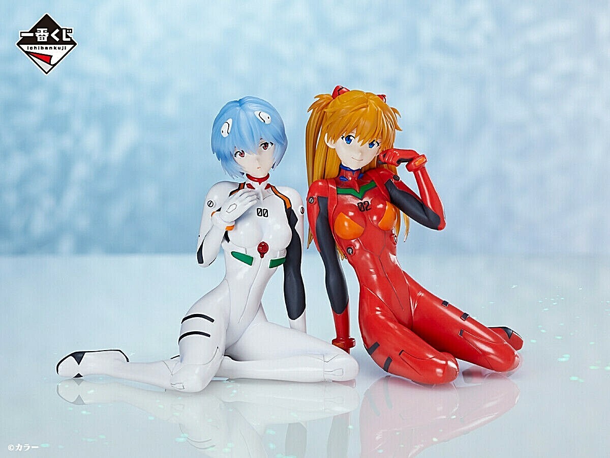 Ichiban Kuji EVANGELION HEROINES Prize A Asuka & B Rei Ayanami
