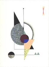 KRISTA ROSENKILDE Dirty Peach & Twilight SIGNED 26.75" x 19.75" Lithograph 2016