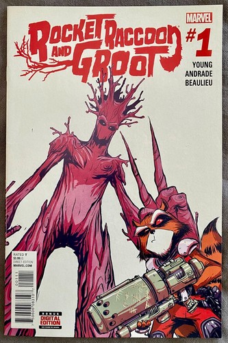 Rocket Raccoon & Groot #1A - Skottie Young Variant Cover - (2016 - Marvel) - NM