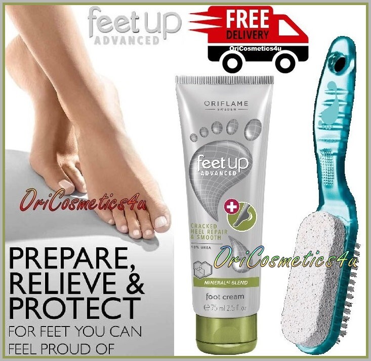 Oriflame Feet Up Advanced Cracked Heel Repair Foot Cream Blue
