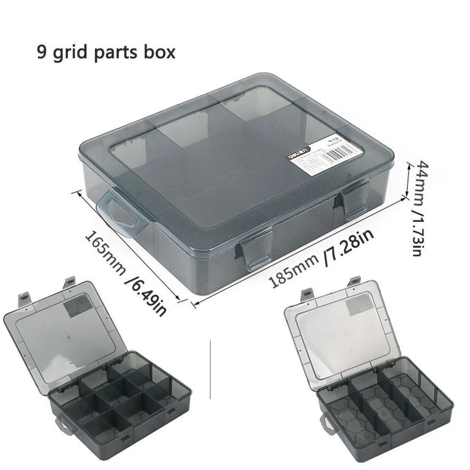 Screw Packaging Slots Component Case Organizer Box Tool Storage Box Parts Box - Image 2 of 4