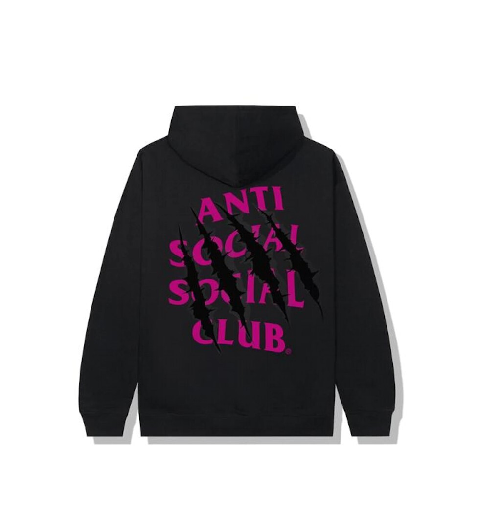 Anti Social Social Club Hoodie Black And Pink Farfetch Assc Hoodie