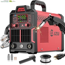 145A Mig Welder, 110V Flux Core Welding Machine/Stick/Lift TIG 3 in 1 Welder wit