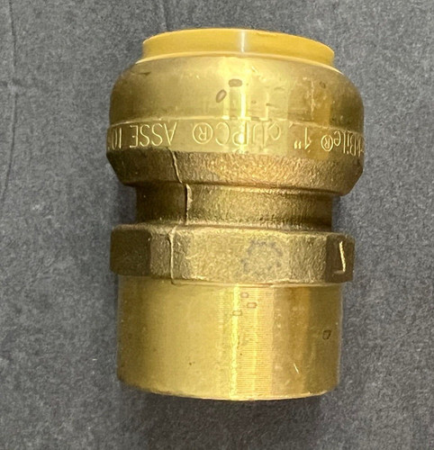 SharkBite 1 x 1 Inch FNPT Adapter, Push To Connect Brass Plumbing Fitting UO94LF