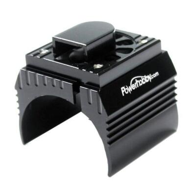 PowerHobby Ventola Di Raffreddamento In Alluminio Nero Per Motore 1/8 - Adatta Hobbywing 4268SD