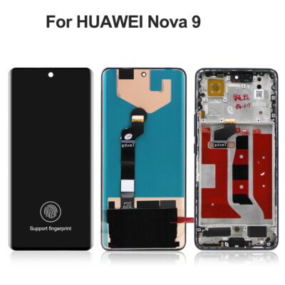 For Huawei Nova 9 OLED LCD Display Touch Screen Digitizer with Frame Replacement