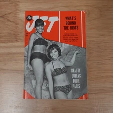 Vintage Jet Magazine August 4, 1966 Sonya Frank and Sonja Washington Black NAACP