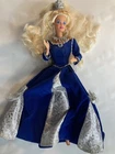 Barbie vintage fashion doll blonde hair blue gown 1976