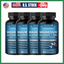 500Mg Magnesium Glycinate High Absorption,Improved Sleep,Stress Anxiety Relief