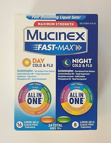 Buy Mucinex Fast Max Cold Flu All In One 168 24 Liquid Gels Exp 0222 Online At Lowest Price In Finland